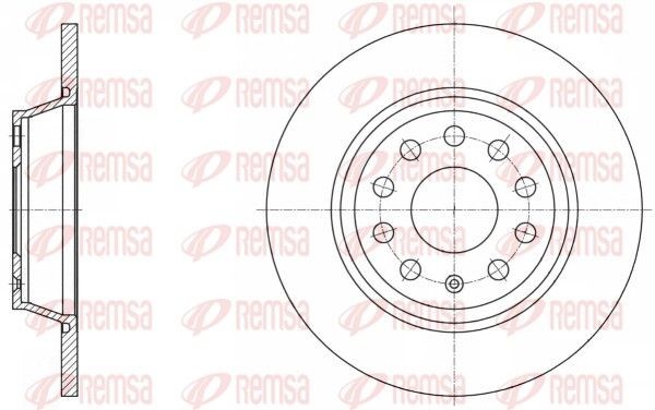 REMSA Brake disc Article number: 61646.00 cheaply