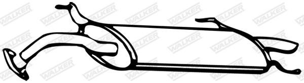 WALKER Rear silencer Article number: 07685 cheaply