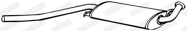 WALKER Middle silencer Article number: 08024 cheaply