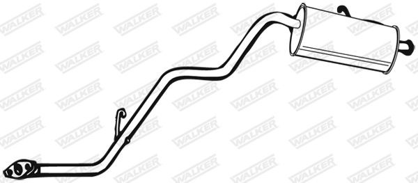 WALKER Rear silencer Article number: 08132 cheaply
