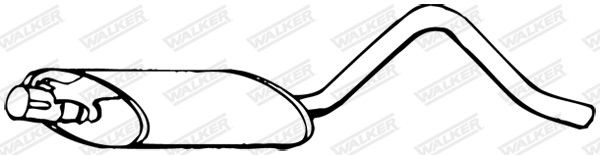 WALKER Middle silencer Article number: 09600 cheaply