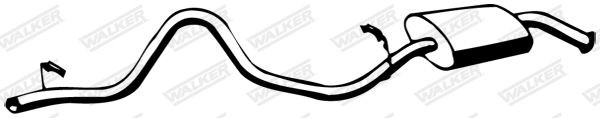 WALKER Rear silencer Article number: 13397 cheaply