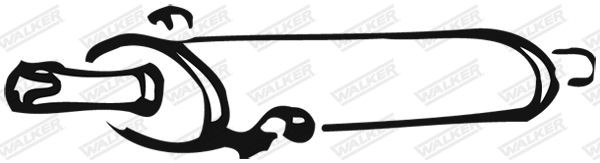 WALKER Middle silencer Article number: 14053 cheaply