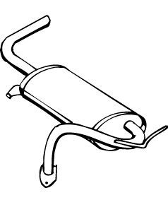 VEGAZ Rear silencer Article number: MIS-58 cheaply