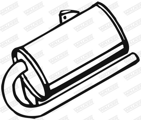 WALKER Rear silencer Article number: 14286 cheaply