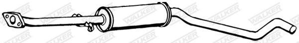 WALKER Middle silencer Article number: 14530 cheaply