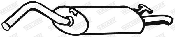 WALKER Rear silencer Article number: 17870 cheaply