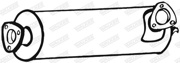 WALKER Middle silencer Article number: 18237 cheaply