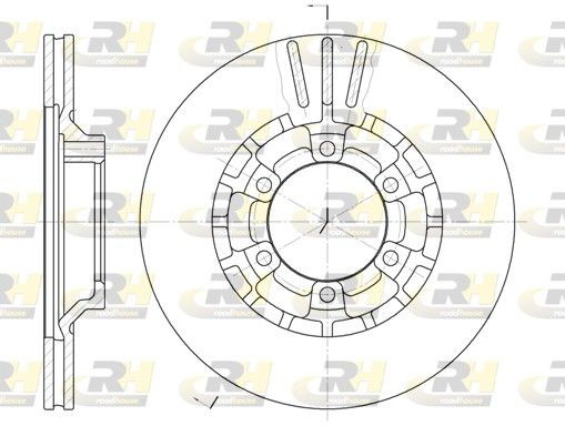 ROADHOUSE Brake disc Article number: 6464.10 cheaply