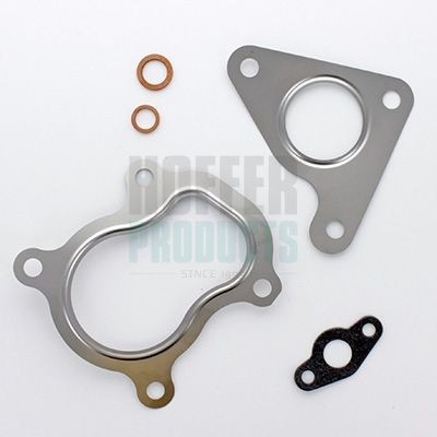 HOFFER 6500758 Mounting Kit, charger SCÉNIC 1.9 dTi 98 PS Diesel 2003