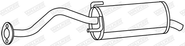 WALKER Rear silencer Article number: 19653 cheaply