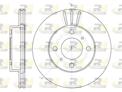 ROADHOUSE Brake disc Article number: 6557.10 cheaply