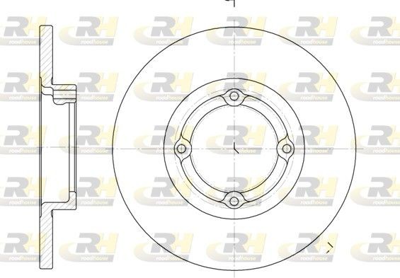 ROADHOUSE Brake disc Article number: 6606.00 cheaply