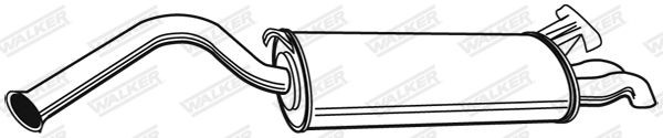 WALKER Rear silencer Article number: 21205 cheaply