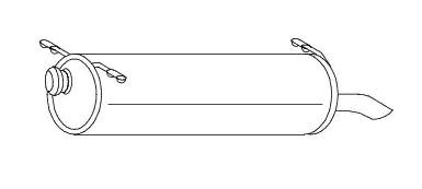 VEGAZ Rear silencer Article number: CS-131 cheaply