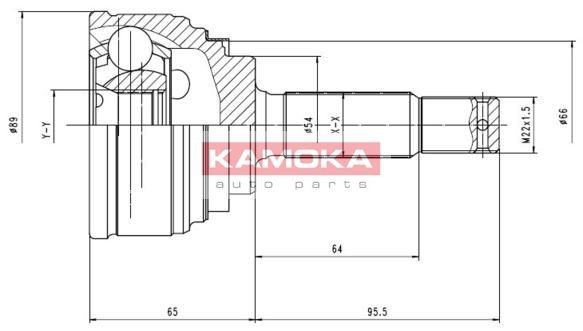 KAMOKA Joint kit, drive shaft Article number: 6618 cheaply
