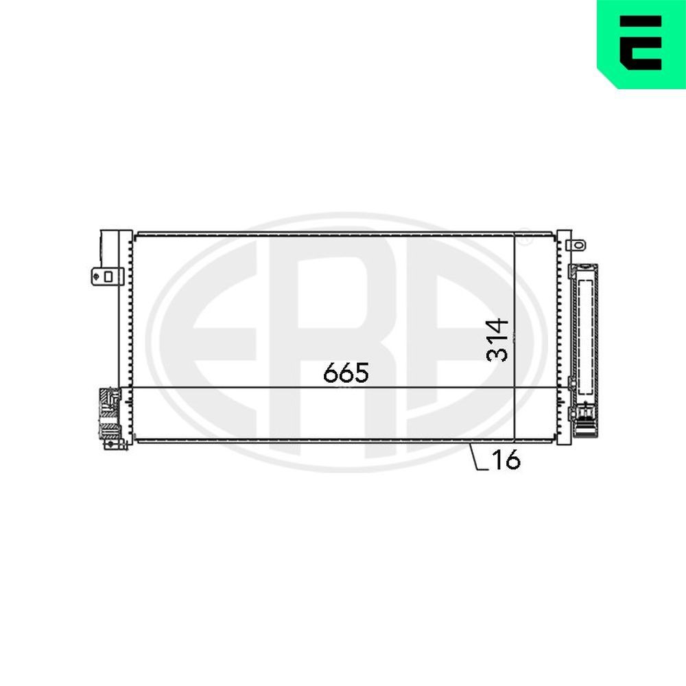 ERA Air conditioning condenser Article number: 667004 cheaply
