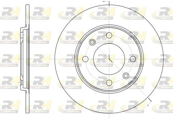 ROADHOUSE Brake disc Article number: 6714.00 cheaply