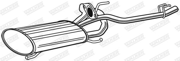 WALKER Rear silencer Article number: 22251 cheaply