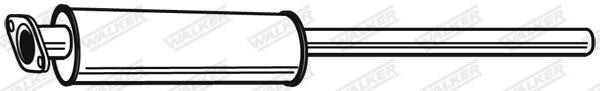 WALKER Middle silencer Article number: 23210 cheaply