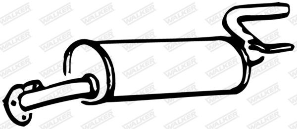 WALKER Rear silencer Article number: 70896 cheaply