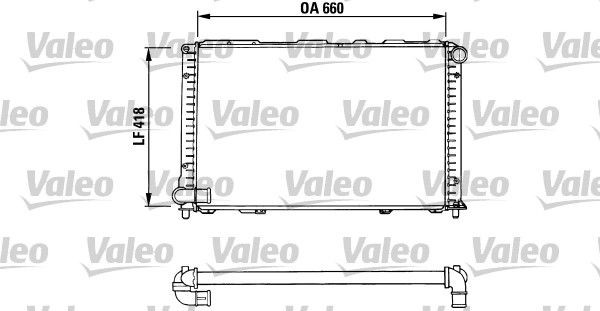 VALEO Engine radiator Article number: 731280 cheaply