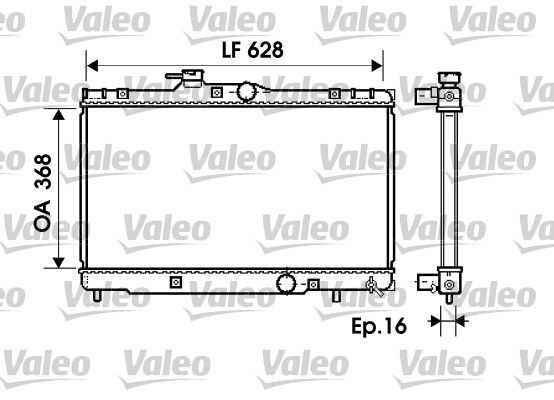 VALEO Engine radiator Article number: 734390 cheaply