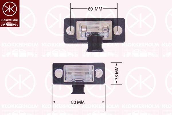 KLOKKERHOLM Nummerpladelys Varenummer: 75140850 billige