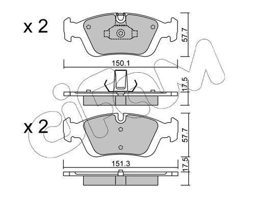 CIFAM Brake disc Article number: 800-1736 cheaply