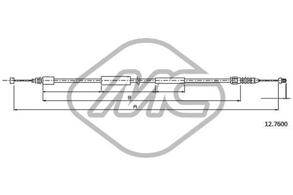 Metalcaucho Bonnet Cable Article number: 81616 cheaply