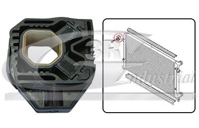 3RG 81749 Paigutus, radiaator PASSAT 2.0 FSI 4motion 150 HP Bensiin 2011