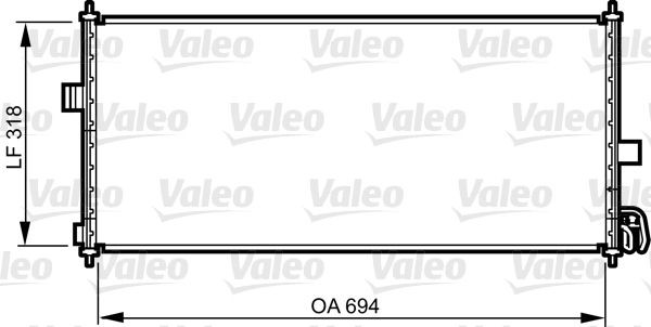 VALEO Air conditioning condenser Article number: 817819 cheaply