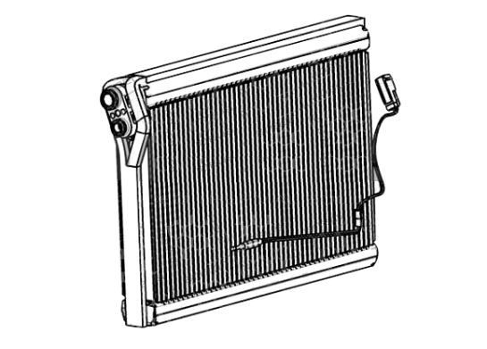 AKS DASIS Air conditioning evaporator Article number: 820400N cheaply