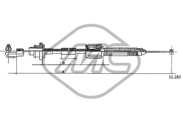 Metalcaucho Throttle cable Article number: 83178 cheaply