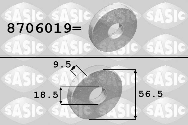 SASIC Washer, crankshaft pulley Article number: 8706019 cheaply