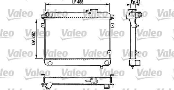 VALEO Engine radiator Article number: 883762 cheaply