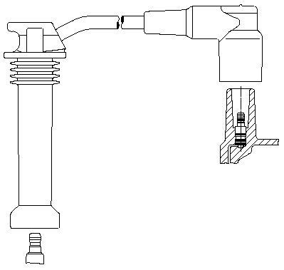 BREMI Ignition lead Article number: 8A19/26 cheaply