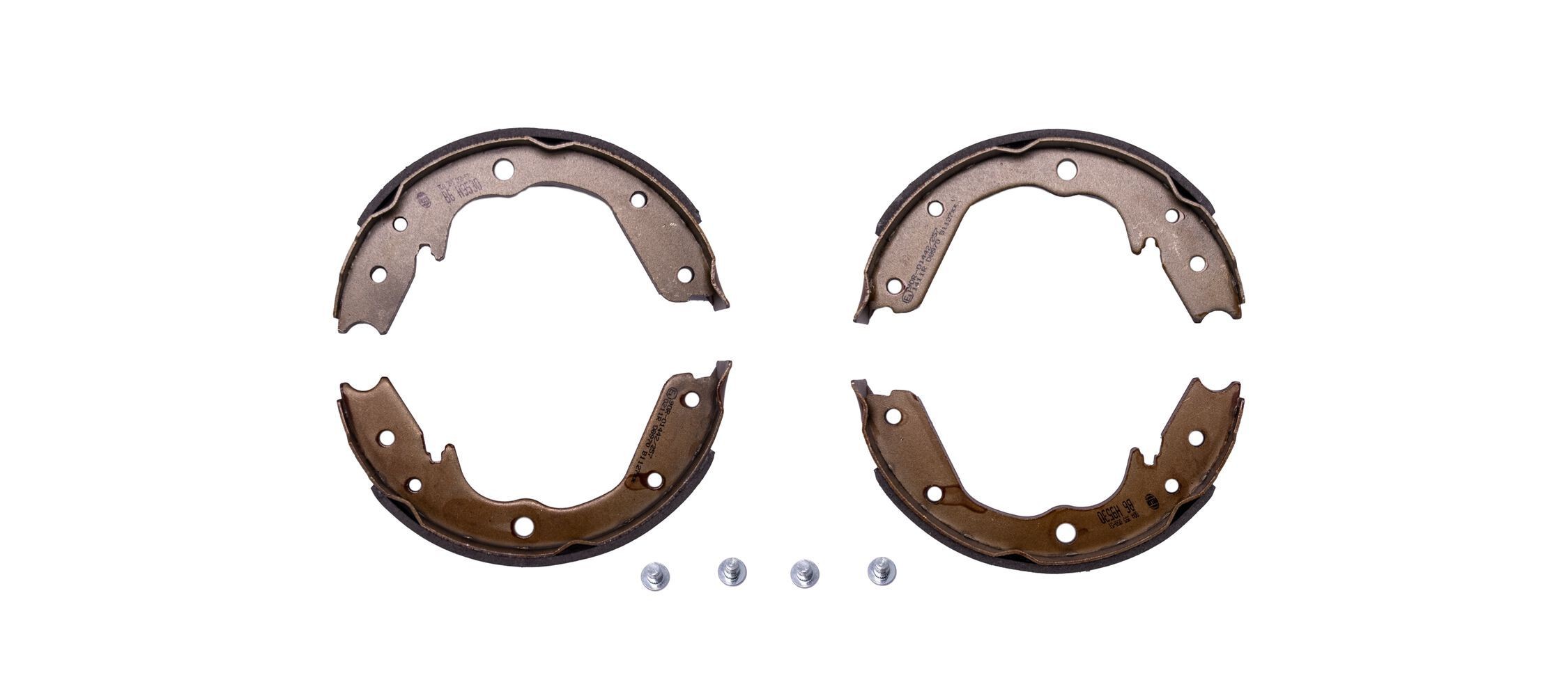 HELLA Handbrake shoes Article number: 8DA 355 050-511 cheaply