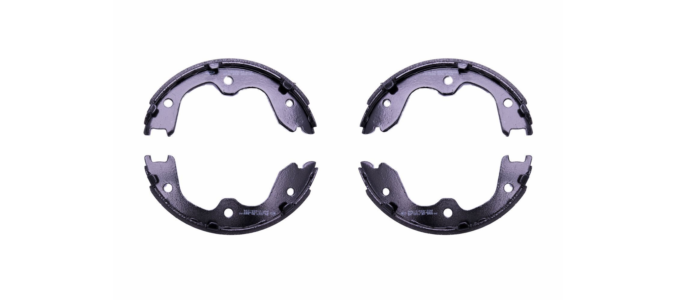 HELLA Handbrake shoes Article number: 8DA 355 050-691 cheaply