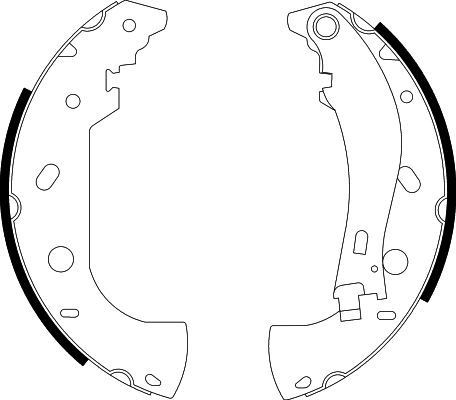 HELLA Brake Shoe Set Article number: 8DB 355 001-841 cheaply