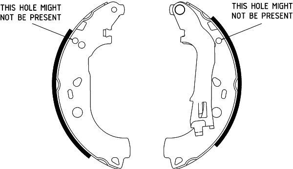 HELLA Brake Shoe Set Article number: 8DB 355 002-781 cheaply