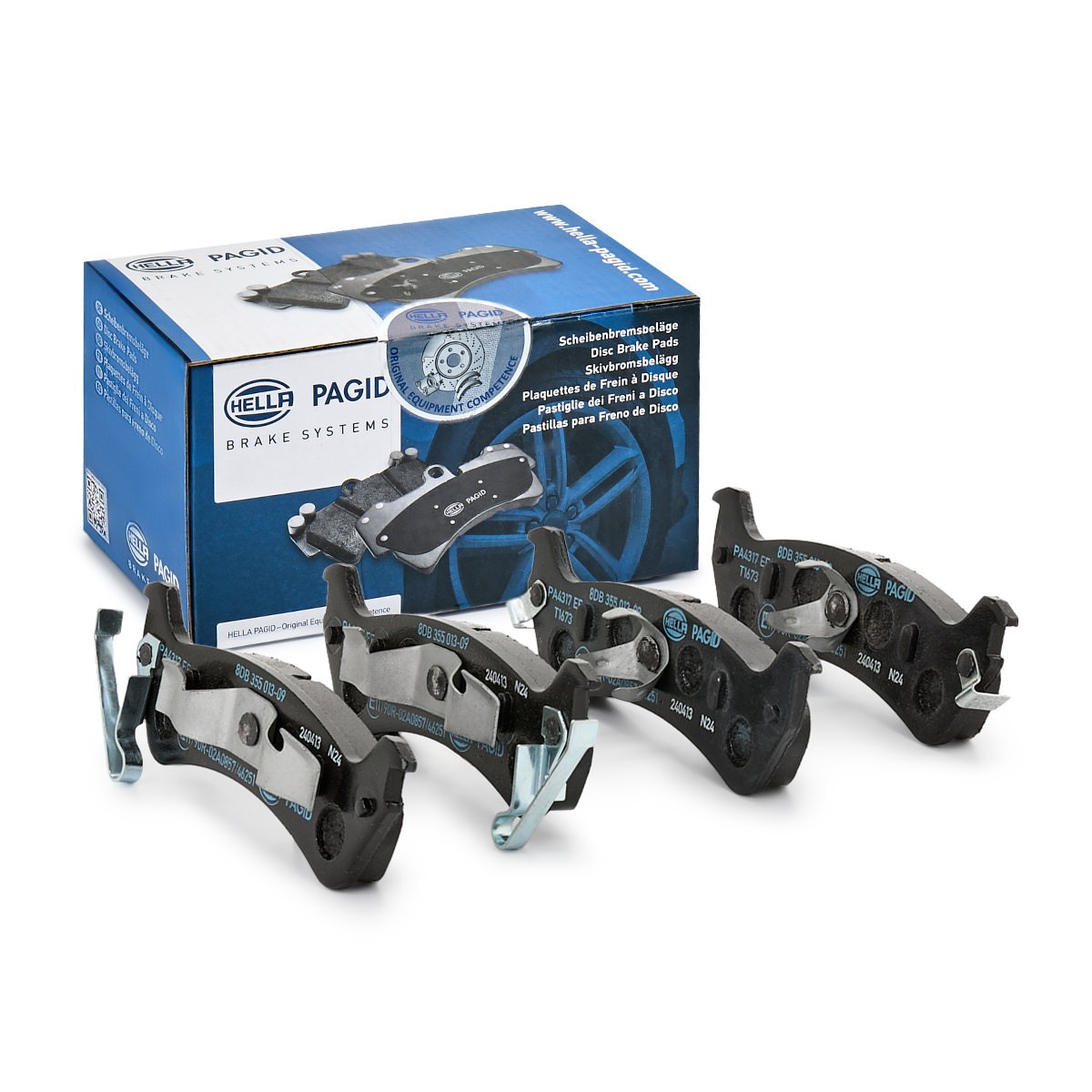 HELLA Brake pad set Article number: 8DB 355 013-091 cheaply