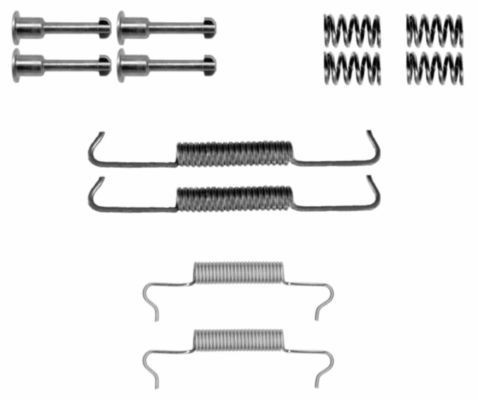 HELLA 8DZ 355 201-981 Lisakomplekt, seisupiduriklotsid 75 2.5 V6 177 HP Bensiin 2006