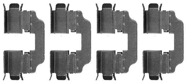 HELLA 8DZ 355 203-411 Lisakomplekt, ketaspiduriklotsid FLUENCE 2.0 143 HP Bensiin