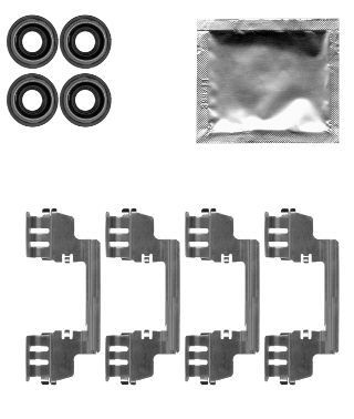 HELLA 8DZ 355 204-761 Lisakomplekt, ketaspiduriklotsid 300 3.0 V6 CRD 211 HP Diisel