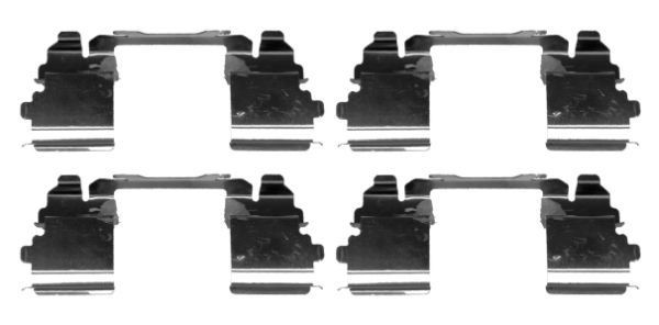 HELLA 8DZ 355 205-401 Lisakomplekt, ketaspiduriklotsid Daily 45C80E, 50C80E 109 HP Elektri