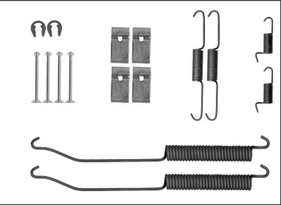 HELLA 8DZ 355 205-871 Lisakomplekt, Piduriklotsid NAVARA 2.5 dCi 4WD (D40TT, D40T, D40M, D40BB) 190 HP Diisel
