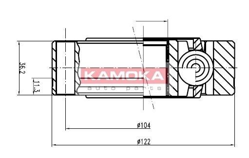 KAMOKA Joint kit, drive shaft Article number: 9003 cheaply