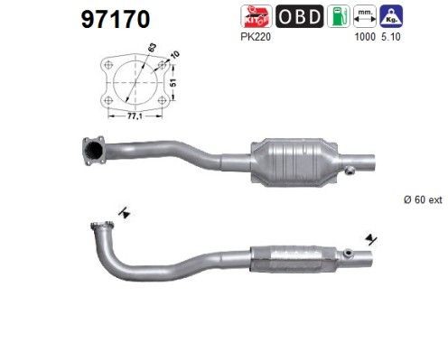 AS Catalyseur UGS: 97170 à bon prix