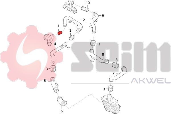 SEIM Charger intake hose Article number: 981583 cheaply